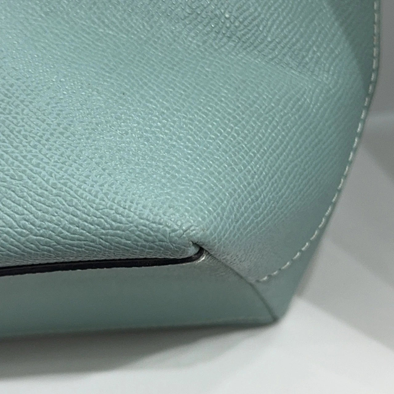 Coach Mint Green Leather Tote Shoulder Handbag For Women