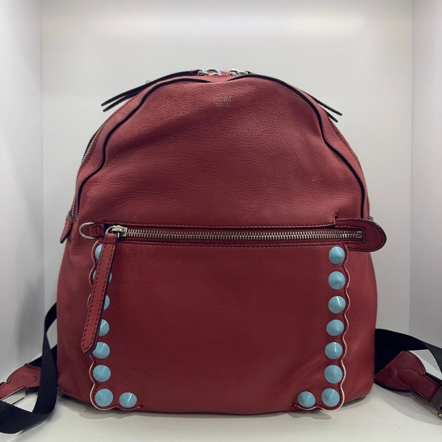 FENDI Limited Edition Rivet Backpack Handbag For Women