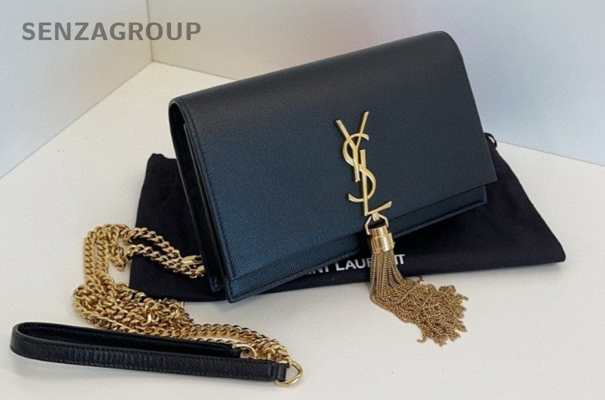 YSL Saint Laurent Kate PM Calfskin Chain Shoulder bag Crossbody Women Brand NEW
