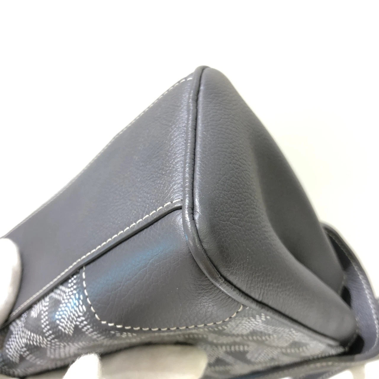 Goyard Gray Canvas Mini Saigon Top Handle Bag For Women