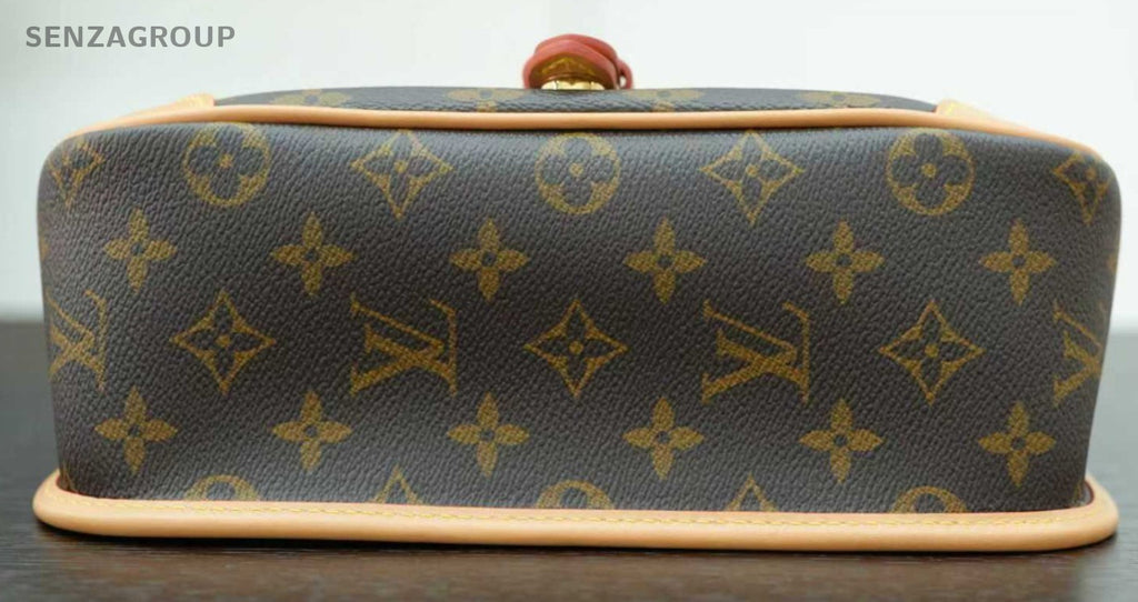 Louis Vuitton Diane Monogram 2Way Shoulder Bag Crossbody Brown Used Women