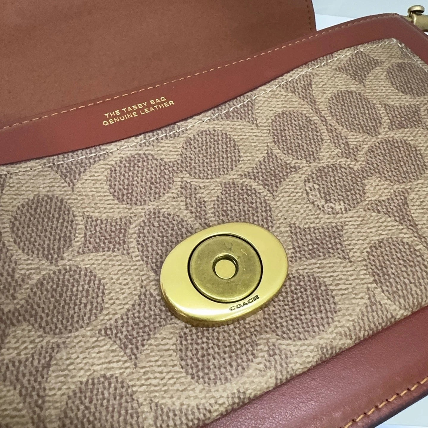 Coach Tabby 26 Women's Logo Leather Shoulder Crossbody Handbag