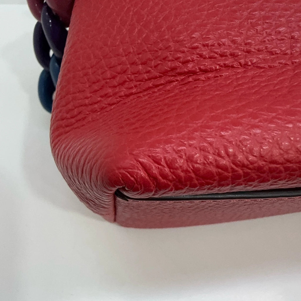 Coach Charlotte 25 Logo Monogram Pebbled Leather Shoulder Bag For Women