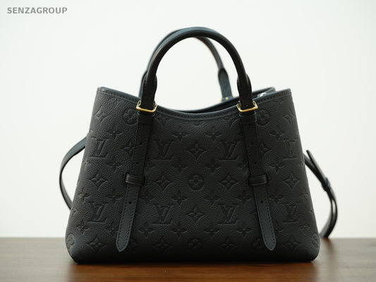 Louis Vuitton Babylon Monogram Empreinte Tote 2way Shoulder Handbag Black Gold