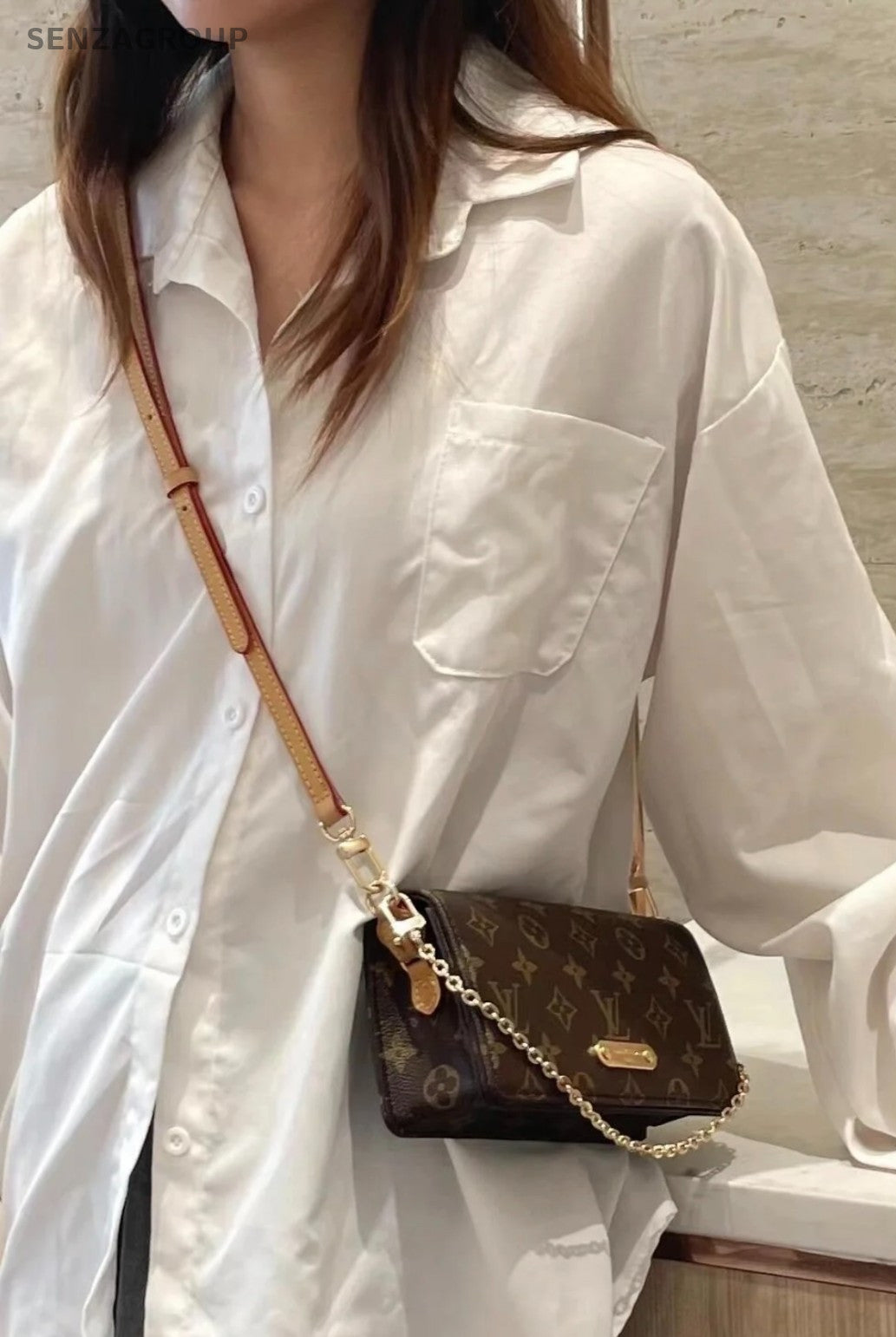 Louis Vuitton Lily Woc Monogram Chain Shoulder bag Crossbody Women Brand NEW