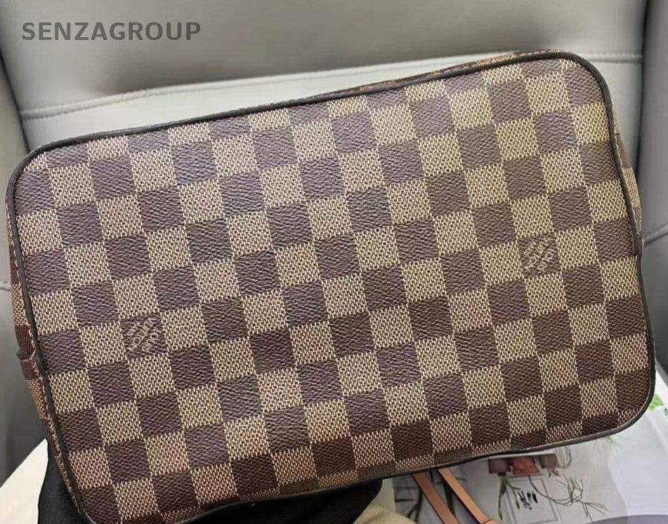 Louis Vuitton Noe Damier Ebene 2ways Shoulder Crossbody Bag Women Brown