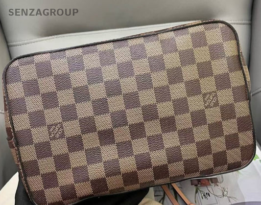 Louis Vuitton Noe Damier Ebene 2ways Shoulder Crossbody Bag Women Brown
