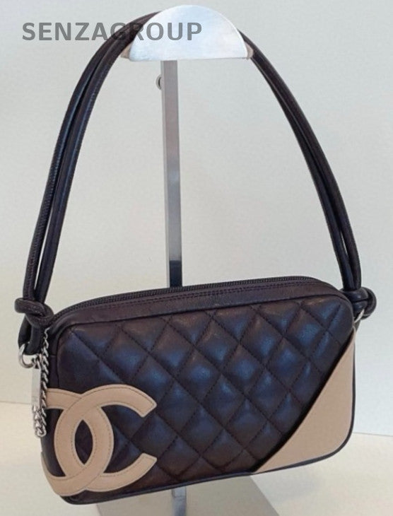 Chanel Cambon diamond quilted Underarm Shoulder Bag Classic Black Women