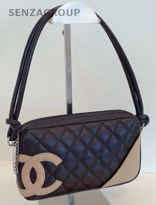 Chanel Cambon diamond quilted Underarm Shoulder Bag Classic Black Women