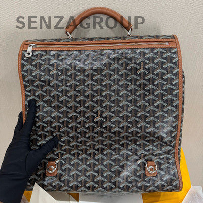 Goyard Saint Legar Backpack - Classic Brown Monogram Silver Hardware Unisex