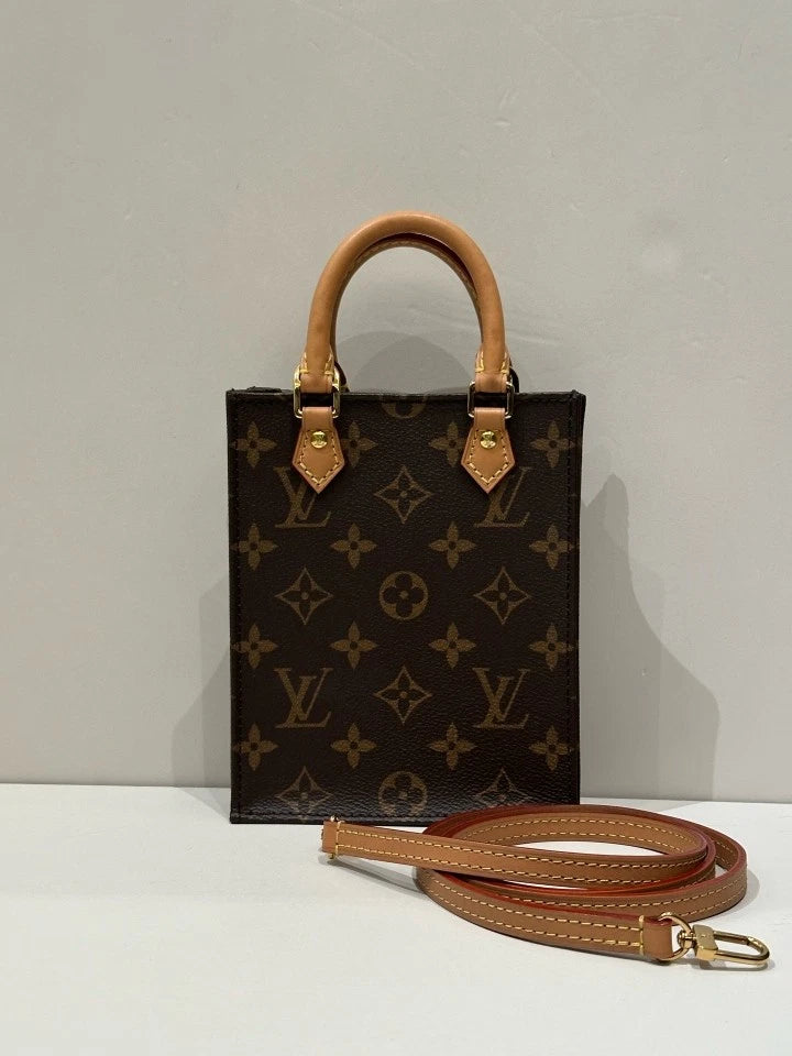 Louis Vuitton Plat Mini Canvas Tote Bag For Women