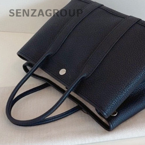 Hermes Garden Party 30 Top Handle Bag Silver Women Classic