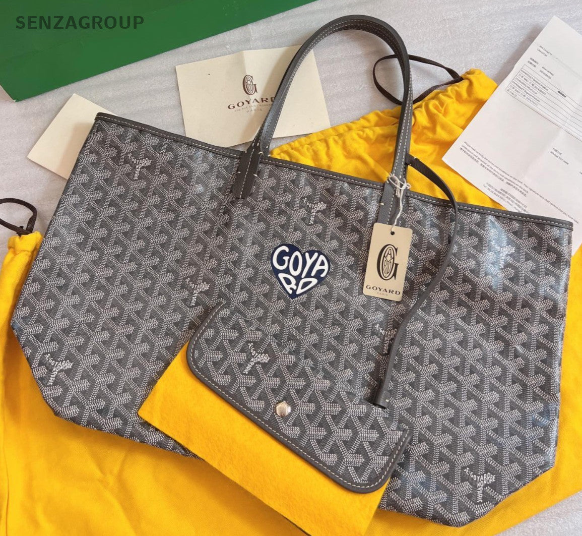 Goyard tote PM Classic Monogram Logo Gray Brand NEW