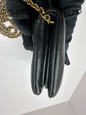 Saint Laurent Black Gold Lambskin Shoulder Crossbody Chain Bag Classic