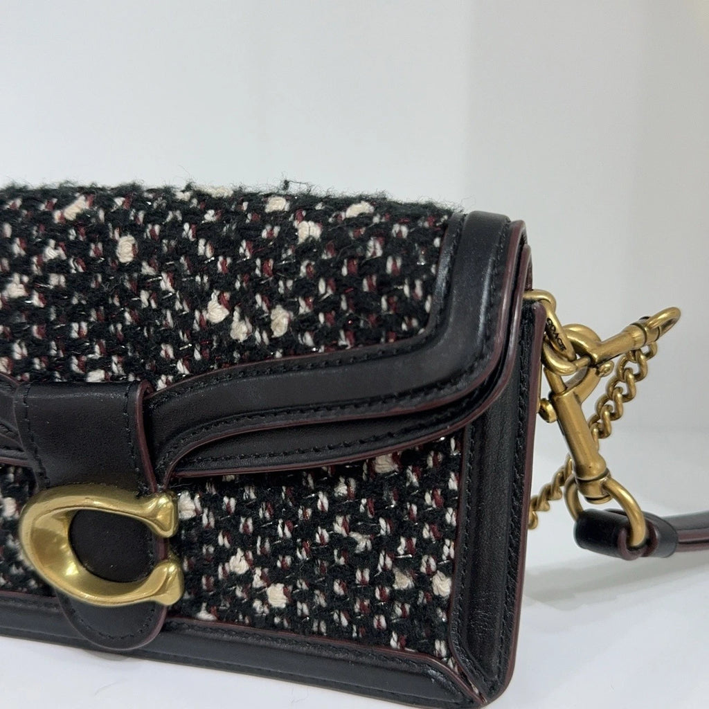 Coach Tabby 18 Mini Woven Leather WOC Shoulder Crossbody Bag For Women