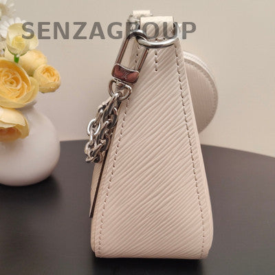 Louis Vuitton Marellini Monogram Watercolor Chain Shoulder Bag Silver