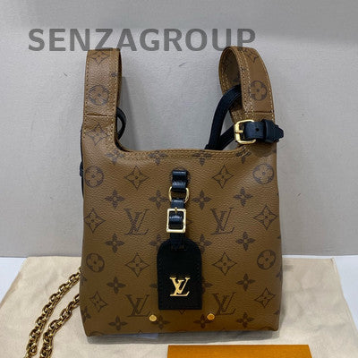 Louis Vuitton Monogram Atlantis BB Bucket Bag with Chain Strap