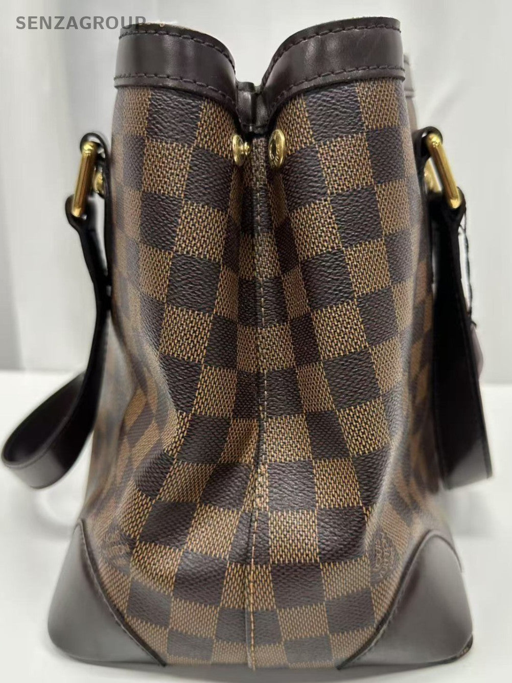 Louis Vuitton Damier Monogram Hampstead Handbag Brown