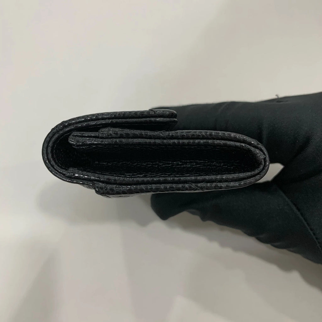 CHANEL Women Diamond Chip Card Wallet