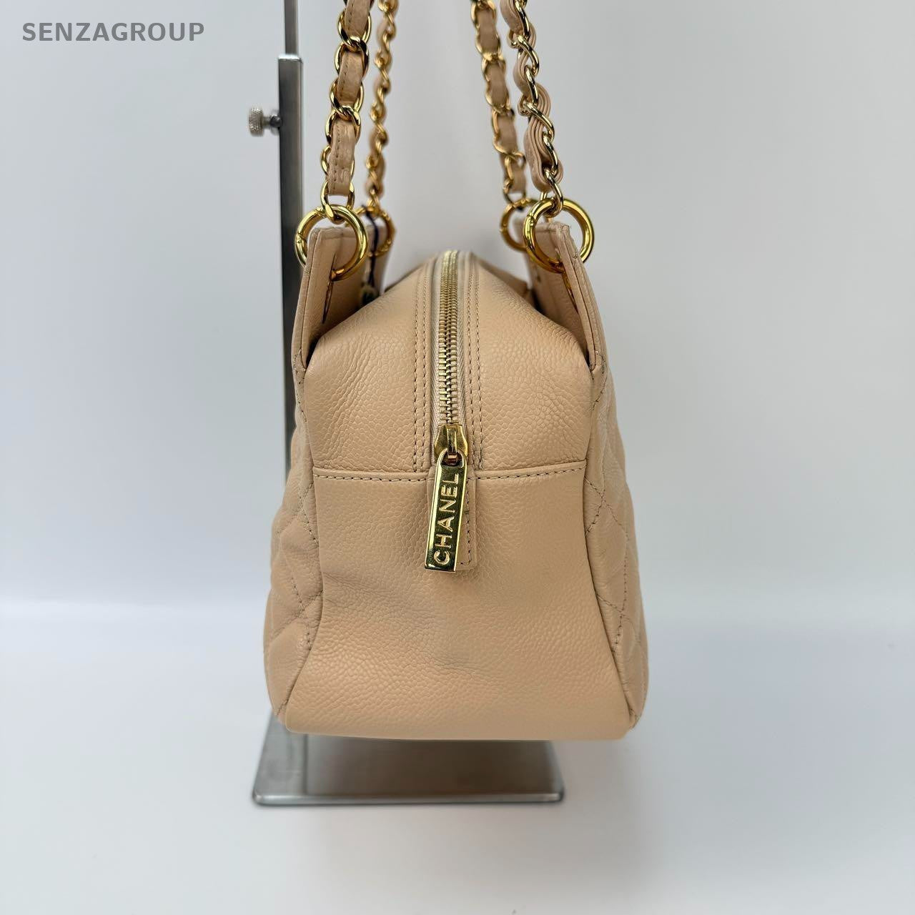SJ0001 CHANEL PTT beige color leather
