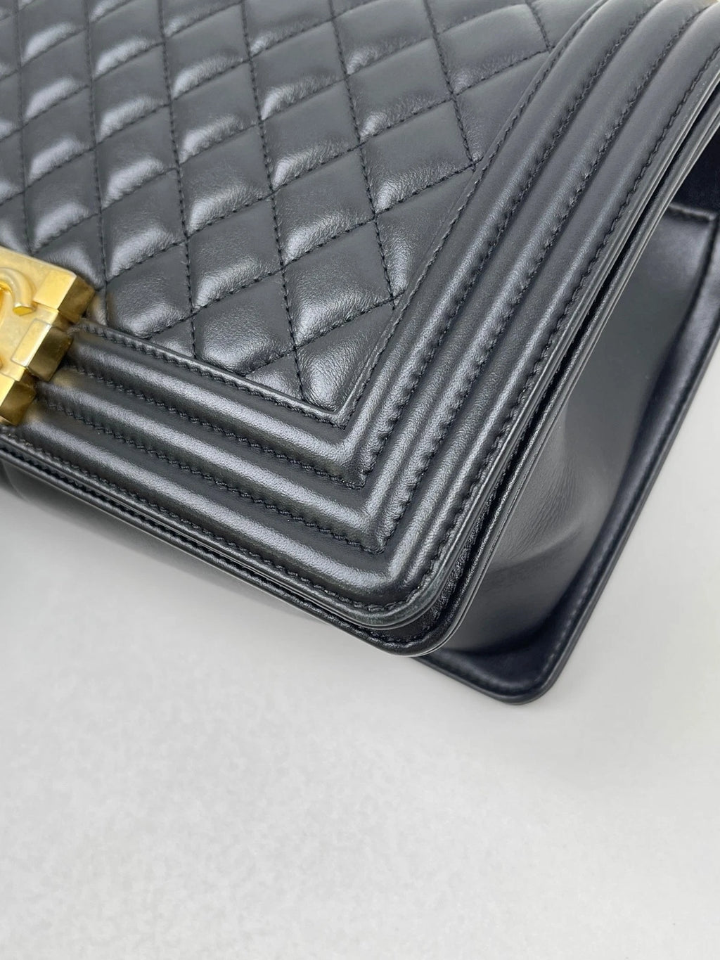 CHANEL Medium Le Boy Calfskin Shoulder Bag For Women