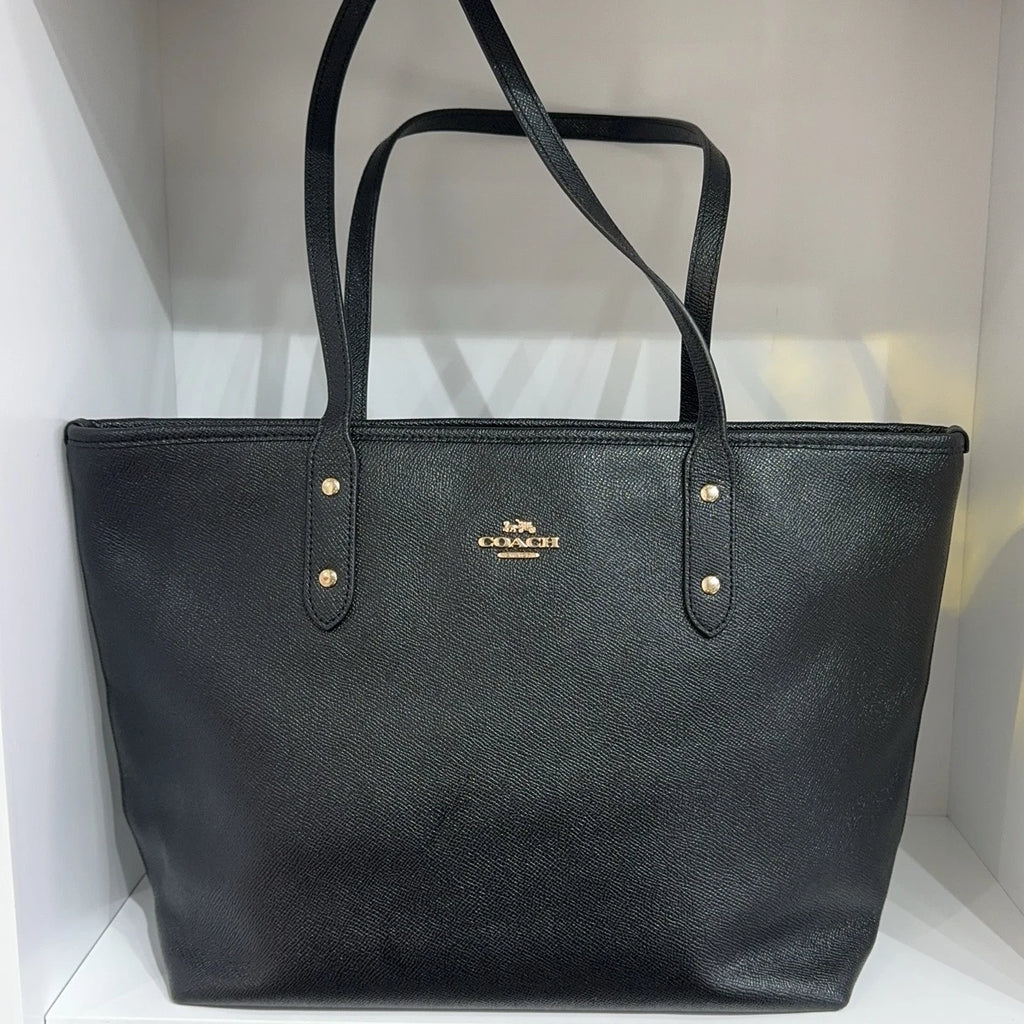 Coach Black Tote Shoulder Handbag For Women