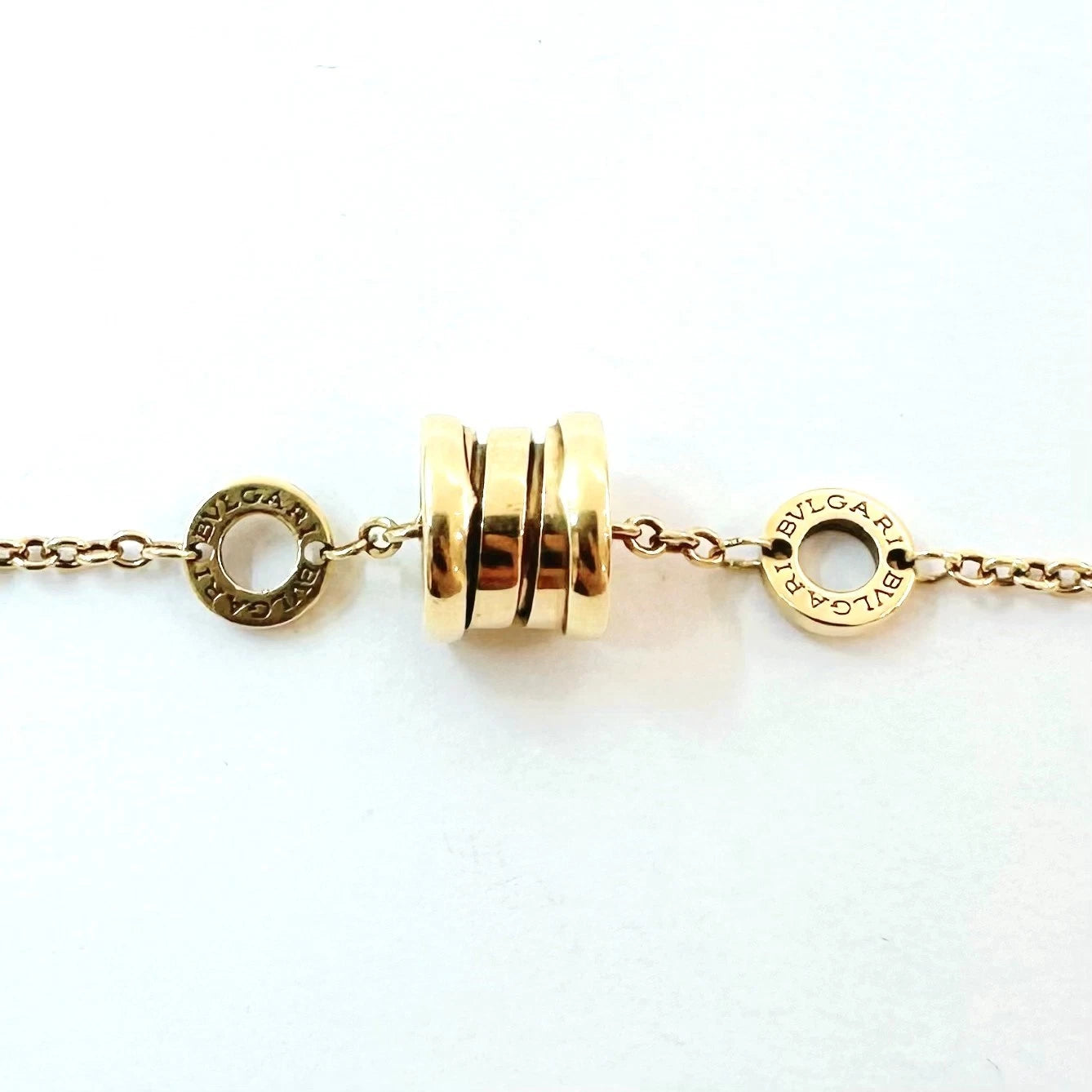 BVLGARI B.zero1 Series Spiral Spring Bracelet 18k Yellow Gold 7.87In