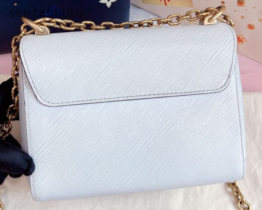 Louis Vuitton Twist PM Epi Chain Shoulder Bag White Gold Used Women Classic