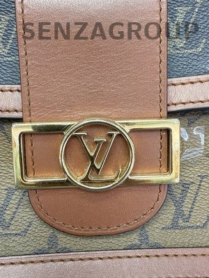 Louis Vuitton Daphne Medium Monogram Brown Gold Chain Shoulder Bag