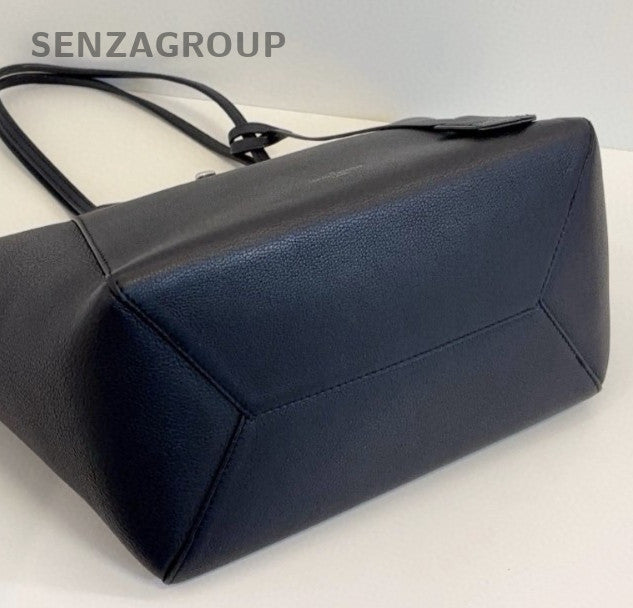 Louis Vuitton Lock Me Tote Shoulder Bag Black Silver Women Classic