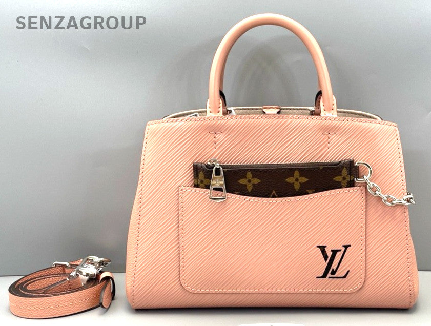 Louis Vuitton Marelle Epi Leather Top Handle Pink Handbag Women