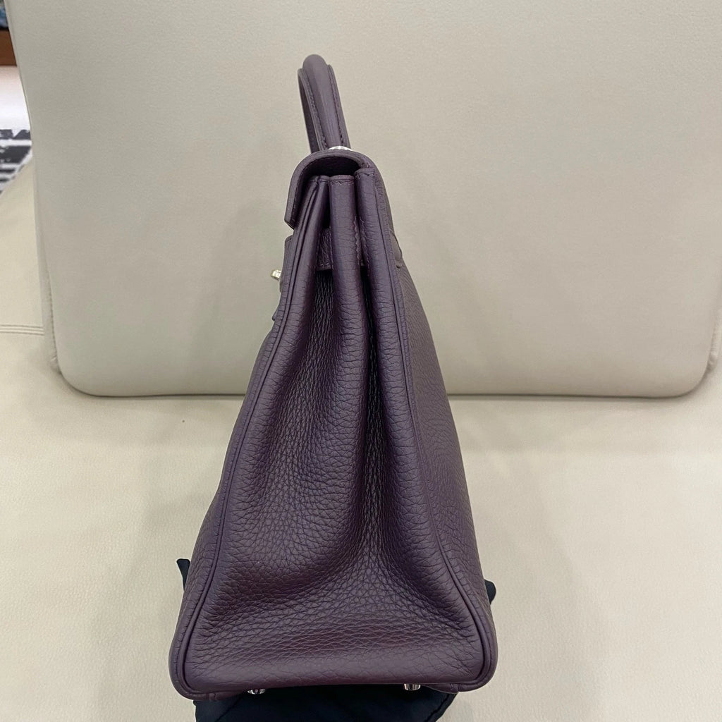 Hermes Kelly32 Purple Togo Leather Handbag For Women