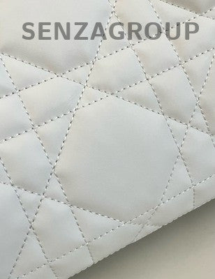 Dior Toujours Dioramour Cannage Quilted Handbag White Gold Classic Women