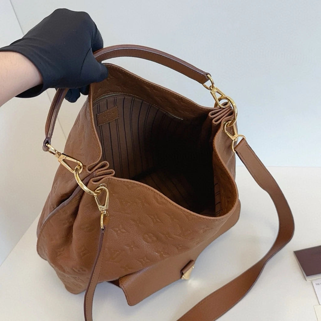 Louis Vuitton Métis Hobo 3Ways Top Handle Shoulder Crossbody Brown Gold Women