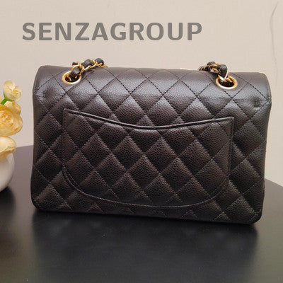 Chanel Classic Flap Small Black Gold Quilted Chain Shoulder Bag