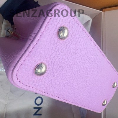 Louis Vuitton Capucines Mini Pink Gold Handbag Shoulder Bag Women Fashion