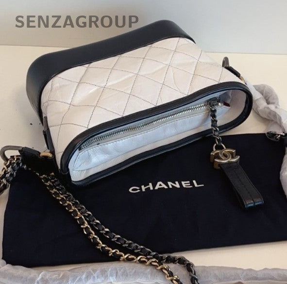 CHANEL Panda color Gabriel Calf  Shoulder bag Crossbody