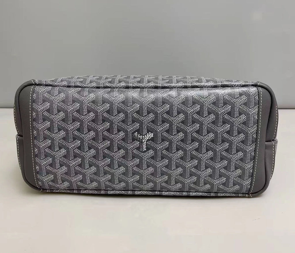 Goyard Monogram Tote Shooping Bag Shoulder Bag Gray Women Fashion