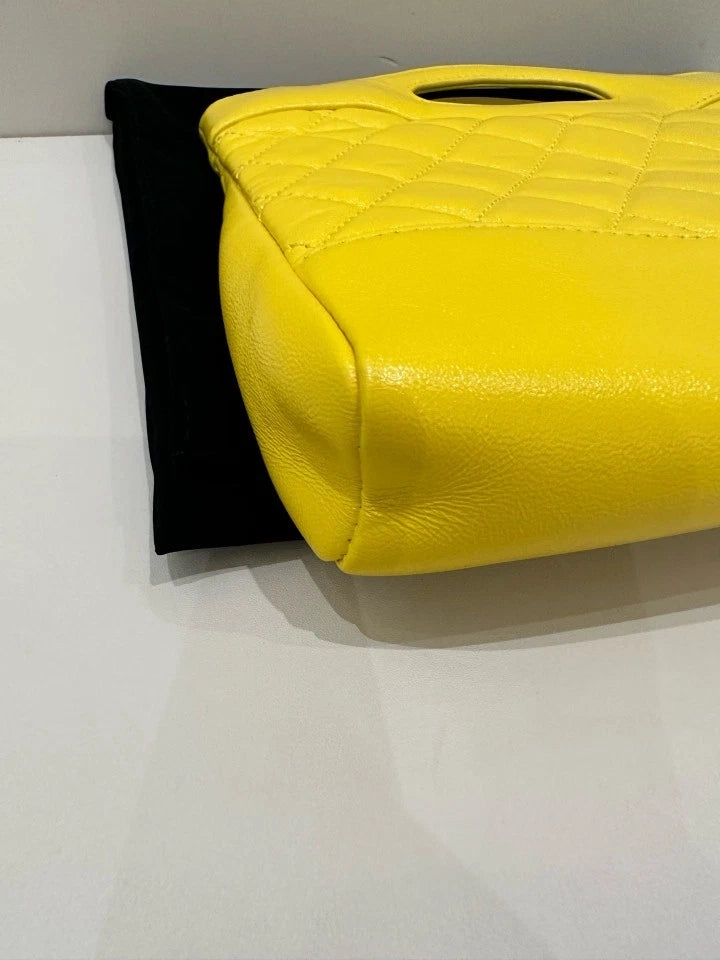 CHANEL 31Bag Mini Yellow Tote Shoulder Bag For Women