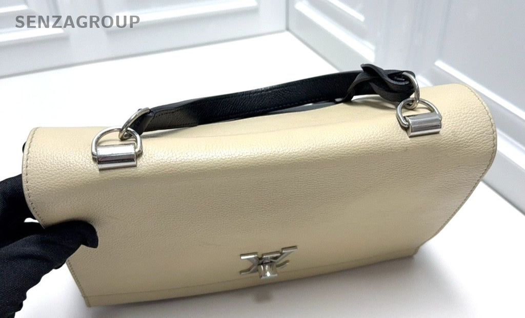 Louis Vuitton Lockme Calfskin Top Handle 2way Shoulder bag Handbag Women Beige