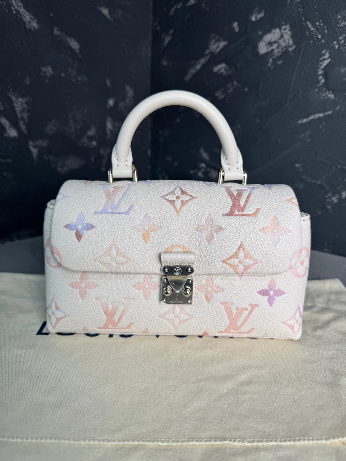 Louis Vuitton Gradient Purple Nano Madeleine Top Handle Bag Women