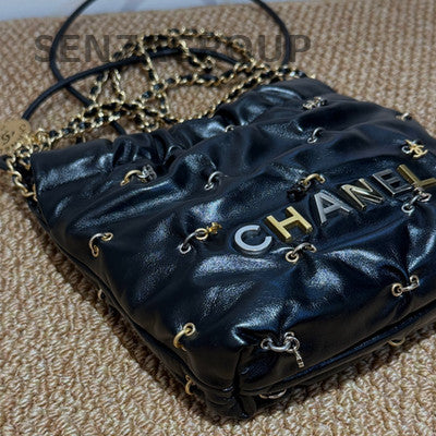 Chanel 22 Bag Mini Trash Bag Chain Shoulder Crossbody Bag Women