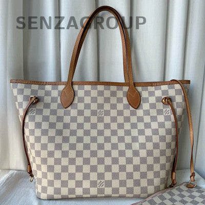 Louis Vuitton Damier Ebene Neverfull MM Tote Bag - Classic Women's Handbag