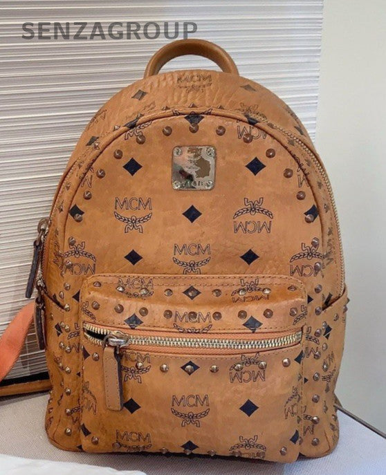 MCM Cognac Backpack PM Monogram Shoulder bag Classic