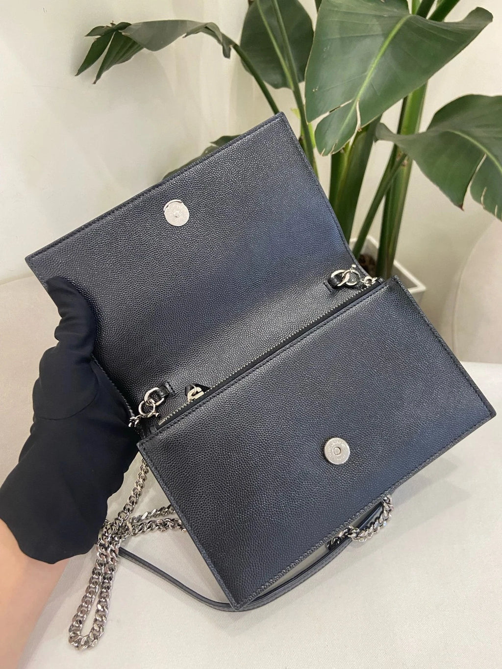 YSL Black Small Kate Tassel Chain Shoulder Bag For Women