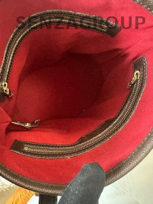 Louis Vuitton Monogram Canvas Noe Bucket Bag Brown Gold Hardware