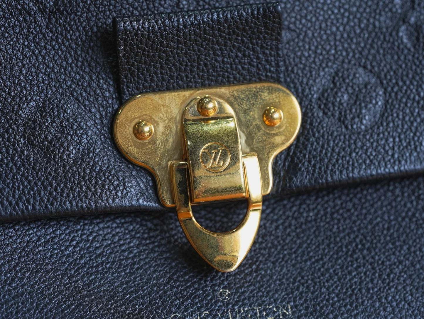 Louis Vuitton Monogram Empreinte Black Vavin MM Shoulder Bag Crossbody