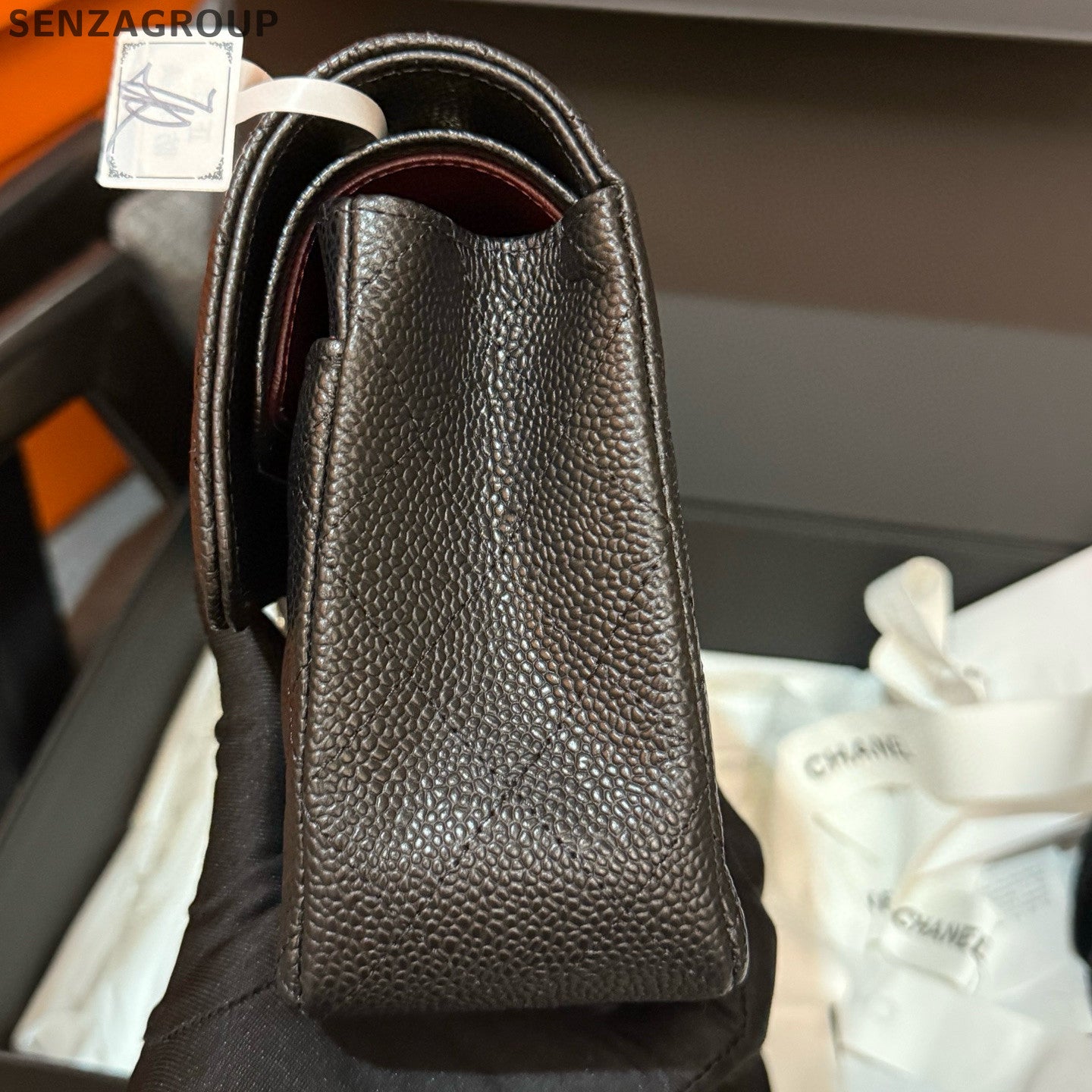 Chanel Black Silver CF Small Quilted Chain Shoulder Bag