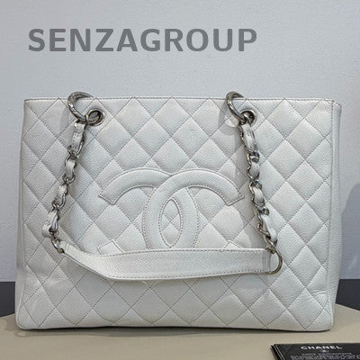 Chanel GST Silver Chain Shoulder Bag Classic Quilted Fashion Women