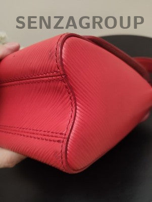 Louis Vuitton Twist Red Silver Medium Chain Shoulder Bag Handbag